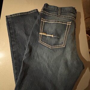 Ariat Rebar Relaxed Straight Dark Wash Men's Blue Jeans